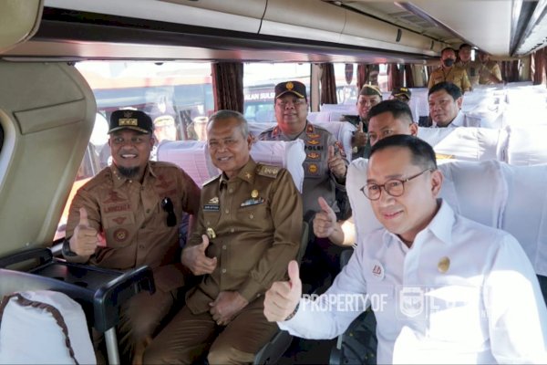 Bupati Luwu Hadiri Kick Off Trans Andalan Sulsel
