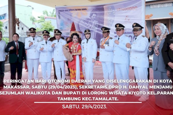 Peringatan Hari Otda, Sekretaris DPRD Makassar Dahyal Terima Kunjungan Sejumlah Walikota dan Bupati