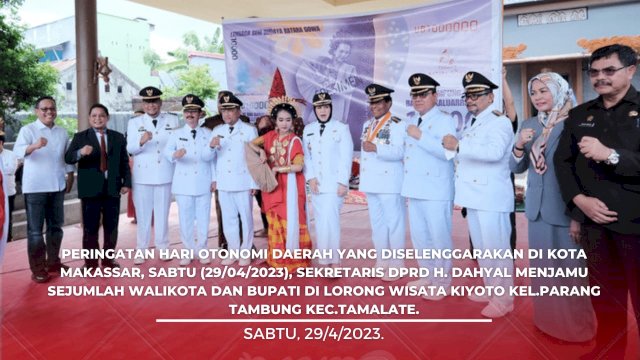 Peringatan Hari Otda, Sekretaris DPRD Makassar Dahyal Terima Kunjungan Sejumlah Walikota dan Bupati