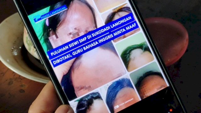 Viral! Gara-Gara Tidak Memakai Ciput Kerudung, Belasan Siswi SMPN di Lamongan Dibotaki Oknum Guru