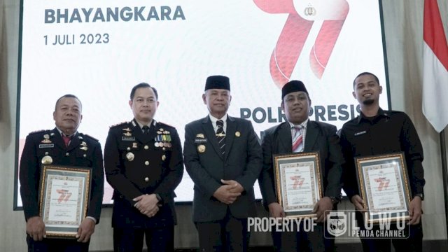 HUT Bhayangkara Ke 77, Bupati Basmin Mattayang: Luwu Aman Berkat Sinergitas TNI-Polri