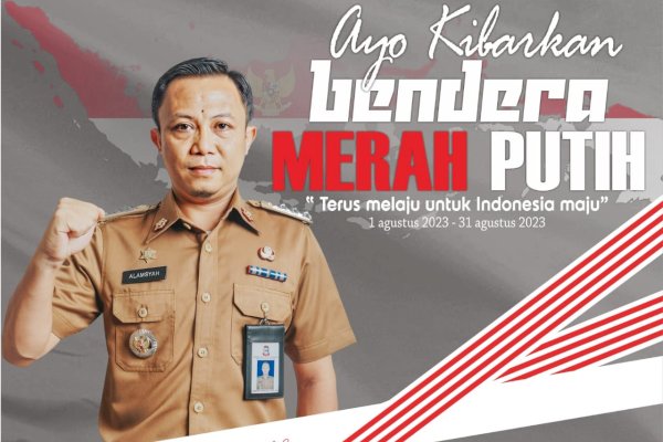 HUT Kemerdekaan ke-78, Camat Alamsyah Ajak Masyarakat Kibarkan Bendera Merah Putih Serentak di Wilayah Tallo