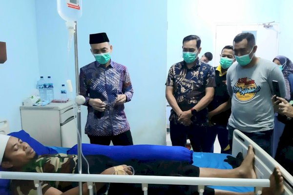 Program Korpri, Sekda Maros Jenguk ASN Yang Sakit