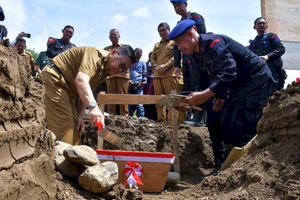Walikota Palopo Judas Amir Letakkan Batu Pertama Pembangunan Flat Patria Tama