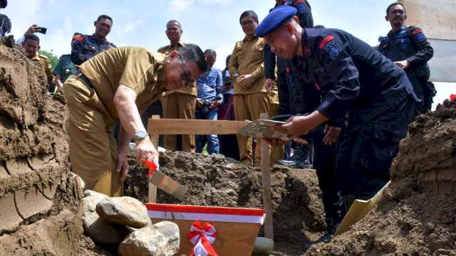 Walikota Palopo Judas Amir Letakkan Batu Pertama Pembangunan Flat Patria Tama