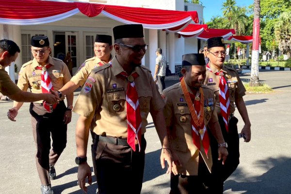 Kadisdag Arlin Turut Hadiri Apel Besar Gerakan Pramuka Sulsel