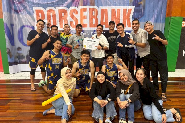 Mantap! Tim Bola Basket Bank Sulselbar Kembali Juara 1 PorseBank BMPD Sulsel 2023