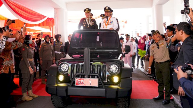 Mobil Listrik Buatan SMKN 2 Pangkep, JIPAND Diresmikan di Upacara 78 Tahun Kemerdekaan RI