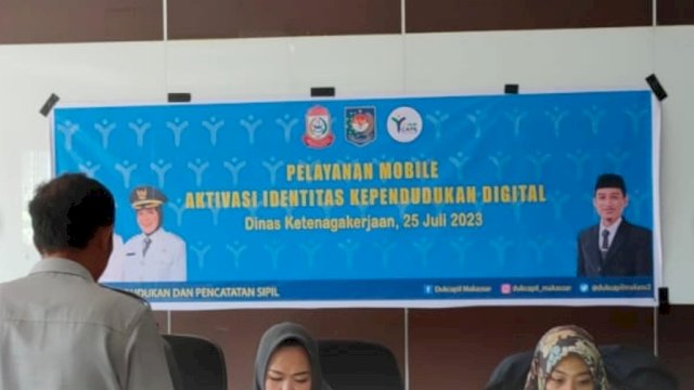 Disnaker Jadi Sasaran Pelayanan Mobile Dukcapil Makassar