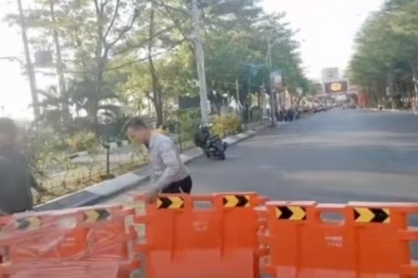 Sukseskan MNEK 2023, Perumda Parkir Makassar Raya Lakukan Giat Penataan-penertiban