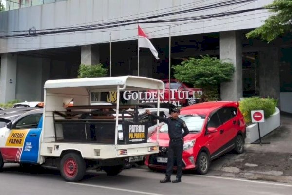 TRC Perumda Parkir Makassar Koordinas dengan Management Hotel Golden Tulip