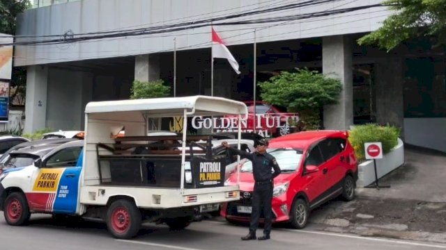 TRC Perumda Parkir Makassar Koordinas dengan Management Hotel Golden Tulip