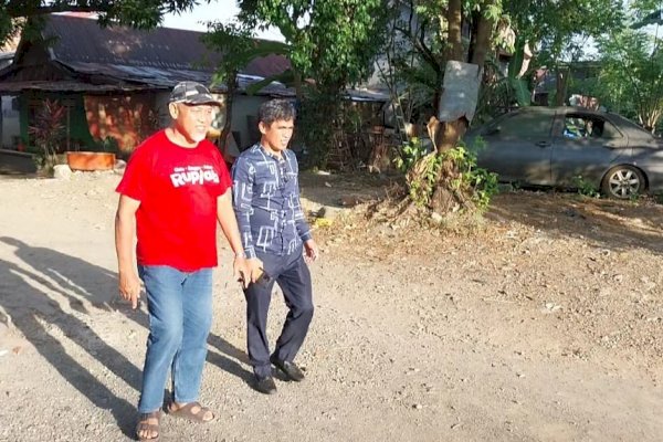 Kundapil, Anggota DPRD Makassar Hamzah Hamid Tinjau Kondisi Jalan dan Drainase di Kelurahan Tello Baru