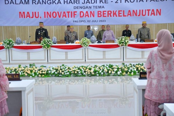 Rapat Paripurna HUT ke 21 Palopo, Walikota Sampaikan Selalu Kantongi Dua Aturan Penting