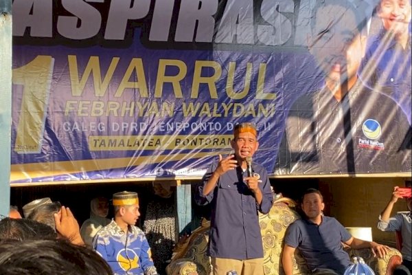 Caleg DPR RI Rudianto Lallo Keliling di Desa-desa Jeneponto Sosialisasi