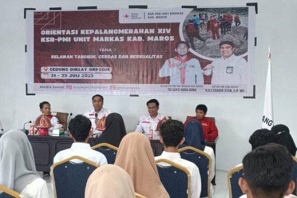 Ketua PMI Maros Buka Orientasi Kepalangmerahan, Harap Lahirkan Relawan Tangguh Berkualitas