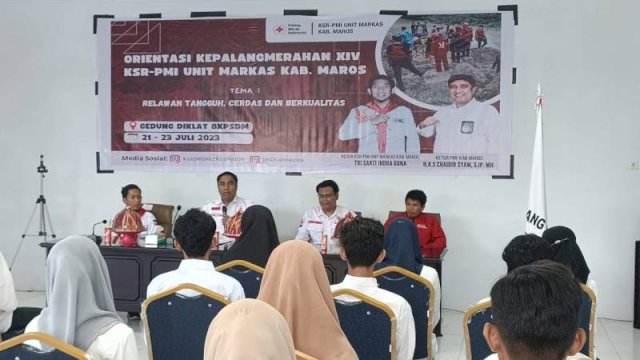 Ketua PMI Maros Buka Orientasi Kepalangmerahan, Harap Lahirkan Relawan Tangguh Berkualitas