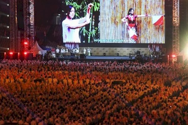 Indonesia Pecahkan Rekor Dunia Bermain Angklung