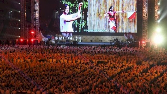 Indonesia Pecahkan Rekor Dunia Bermain Angklung.(F-INT)