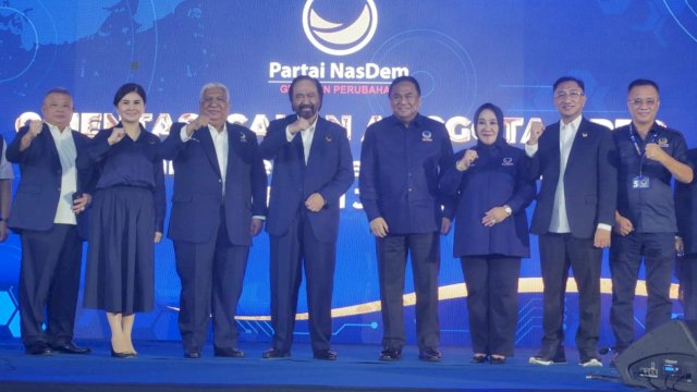 Surya Paloh Tegaskan Komitmen NasDem Menjaga Politik Gagasan.(F-INT)