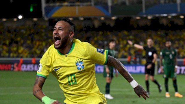 Lewati Pele, Neymar Pecahkan Rekor Gol Terbanyak bersama Timnas Brasil