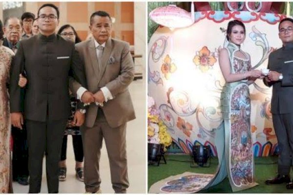 Pemberkatan Nikah Fritz Hutapea dan Chen Giovani Diiringi Tangis Haru Istri Hotman Paris