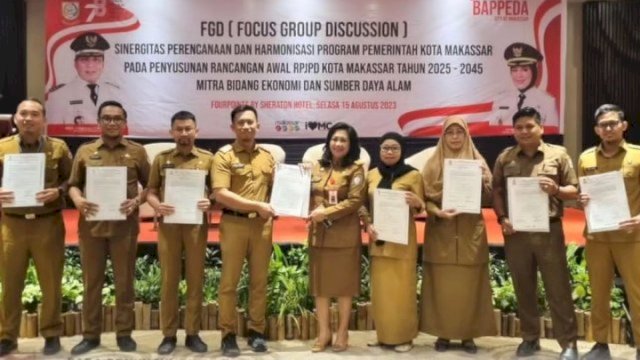 Bapenda Hadiri FGD Sinergitas Perencanaan dan Harmonisasi Program Pemerintah Kota Makassar