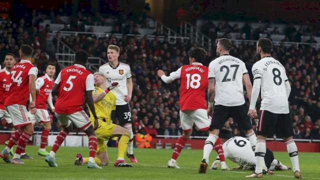 Hasil Akhir Arsenal vs MU : The Gunners Libas Setan Merah