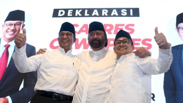 Anies-Surya Paloh dan Muhaimin Iskandar.(F-INT)