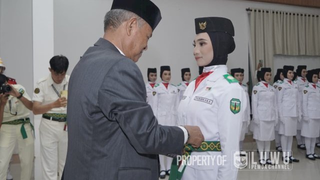 Kukuhkan 71 Paskibraka, Bupati Luwu : Selamat Berjuang