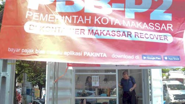 Bapenda Makassar Buka Layanan di Posko Kontainer Recover