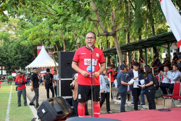 Laga Persahabatan Forkopimda Makassar Lawan Kodam XIV Hasanuddin Jadi Pembuka Kejuaraan Wali Kota Cup 2023