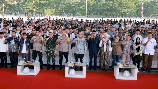 Danny Pomanto, Kapolrestabes dan Forkopimda Deklarasi Pemilu Damai dan Aman di Makassar
