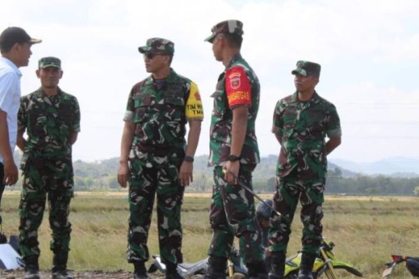 Tim Wasev TMMD Tinjau Lokasi TMMD Reguler ke-117 Kodim Takalar