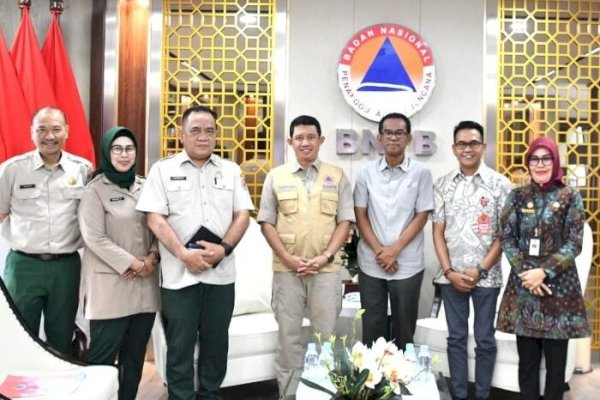 Pj Bupati dan BPBD Takalar Laporkan Kondisi Geografis ke BNPB Pusat