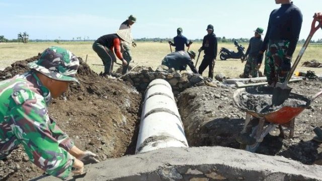 Satgas TMMD Kodim Takalar Rampungkan Pengerjaan Plat Duecker dan Gorong-gorong