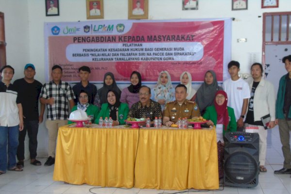 Dosen UMI Makassar Gelar Peningkatan Kesadaran Hukum, Sasar Generasi Muda di Kelurahan Tamalayang Gowa