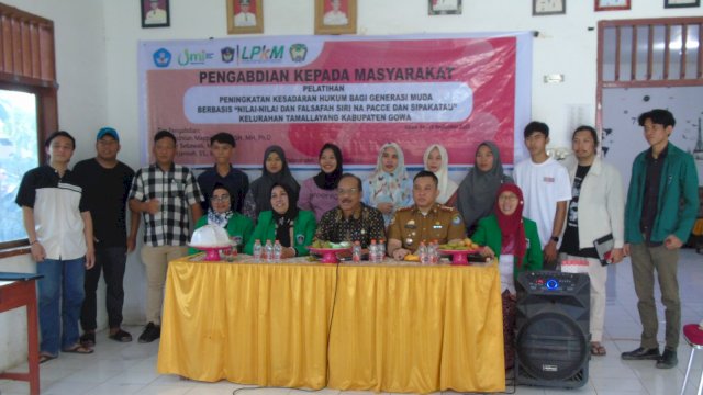 Dosen UMI Makassar Gelar Peningkatan Kesadaran Hukum, Sasar Generasi Muda di Kelurahan Tamalayang Gowa