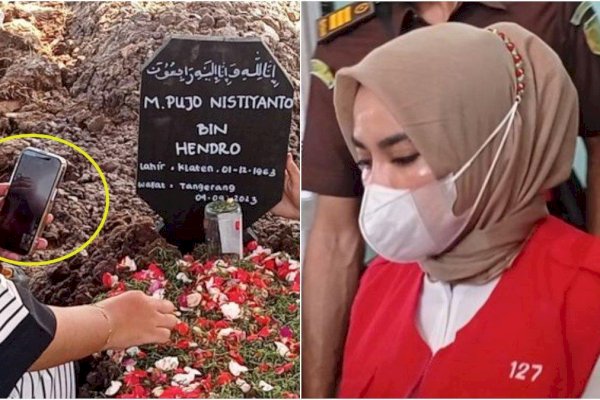 Tangis Pilu Medina Zein Cuma Bisa Lihat Pemakaman Ayah dari Penjara