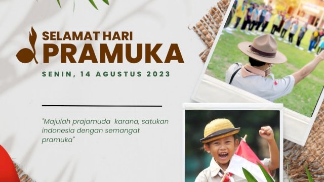 Jajaran Disdukcapil Makassar Sampaikan Selamat Hari Pramuka