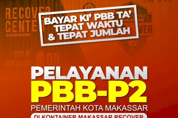 Kabar Baik Buat Warga, Bapenda Makassar Buka Layanan Pembayaran PBB di Kontainer Terpadu