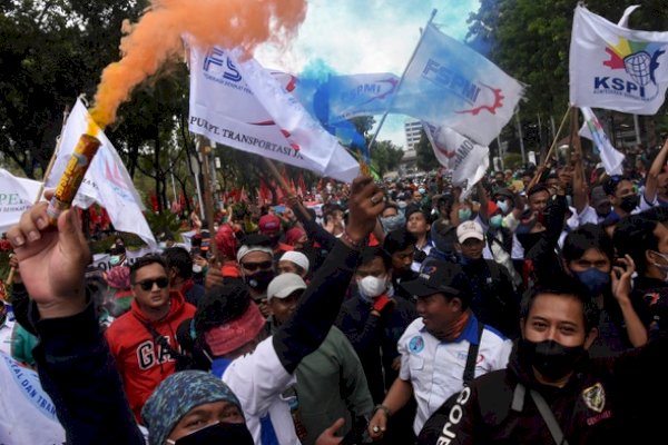 Buruh Ancam Lumpuhkan Kawasan Industri Jika MK Tidak Cabut UU Ciptaker