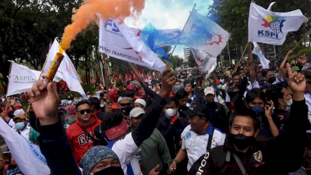 Buruh Ancam Lumpuhkan Kawasan Industri Jika MK Tidak Cabut UU Ciptaker