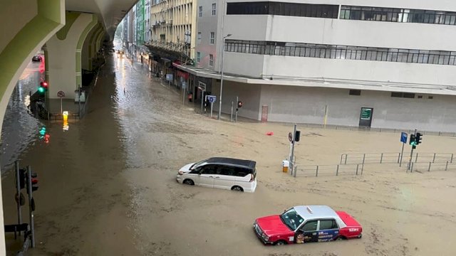 Hong Kong dan China Hadapi Banjir Besar Akibat Curah Hujan Tinggi