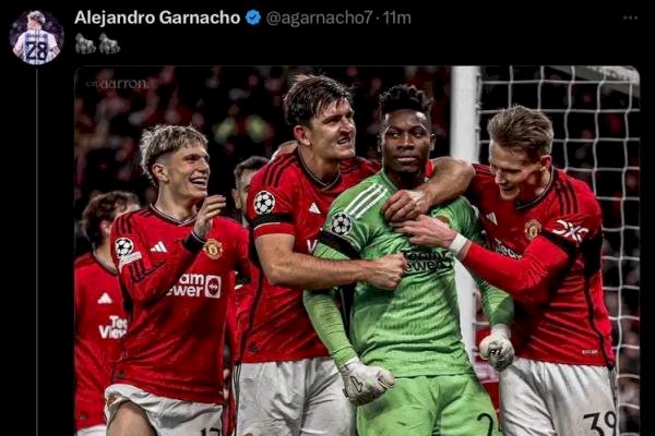 Garnacho Terancam Sanksi gegara Emoji Gorila ke Onana