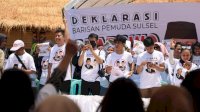 Izin Ditolak Pemprov, Ratusan Anak Milenial Tetap Deklarasi Barisan Pemuda Sulsel Prabowo-Gibran