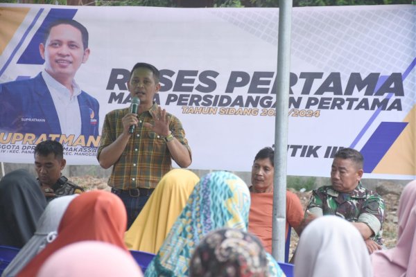 Legislator NasDem Makassar Supratman Serap Aspirasi Masyarakat Manggala