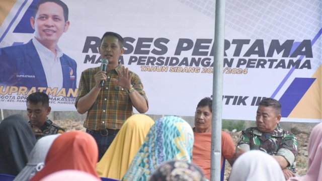 Legislator NasDem Makassar Supratman Serap Aspirasi Masyarakat Manggala