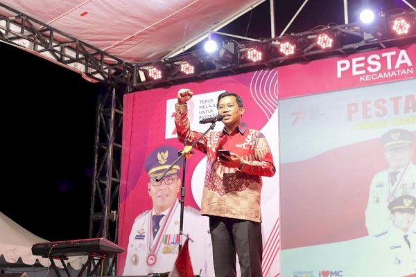 Intip Kemeriahan Malam Puncak Pesta Rakyat HUT RI ke-78 di Kecamatan Biringkanaya