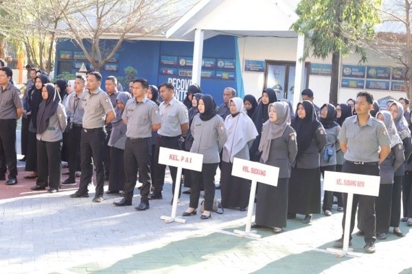11 Kelurahan Se-Kecamatan Biringkanaya Kompak Ikuti Apel Pagi